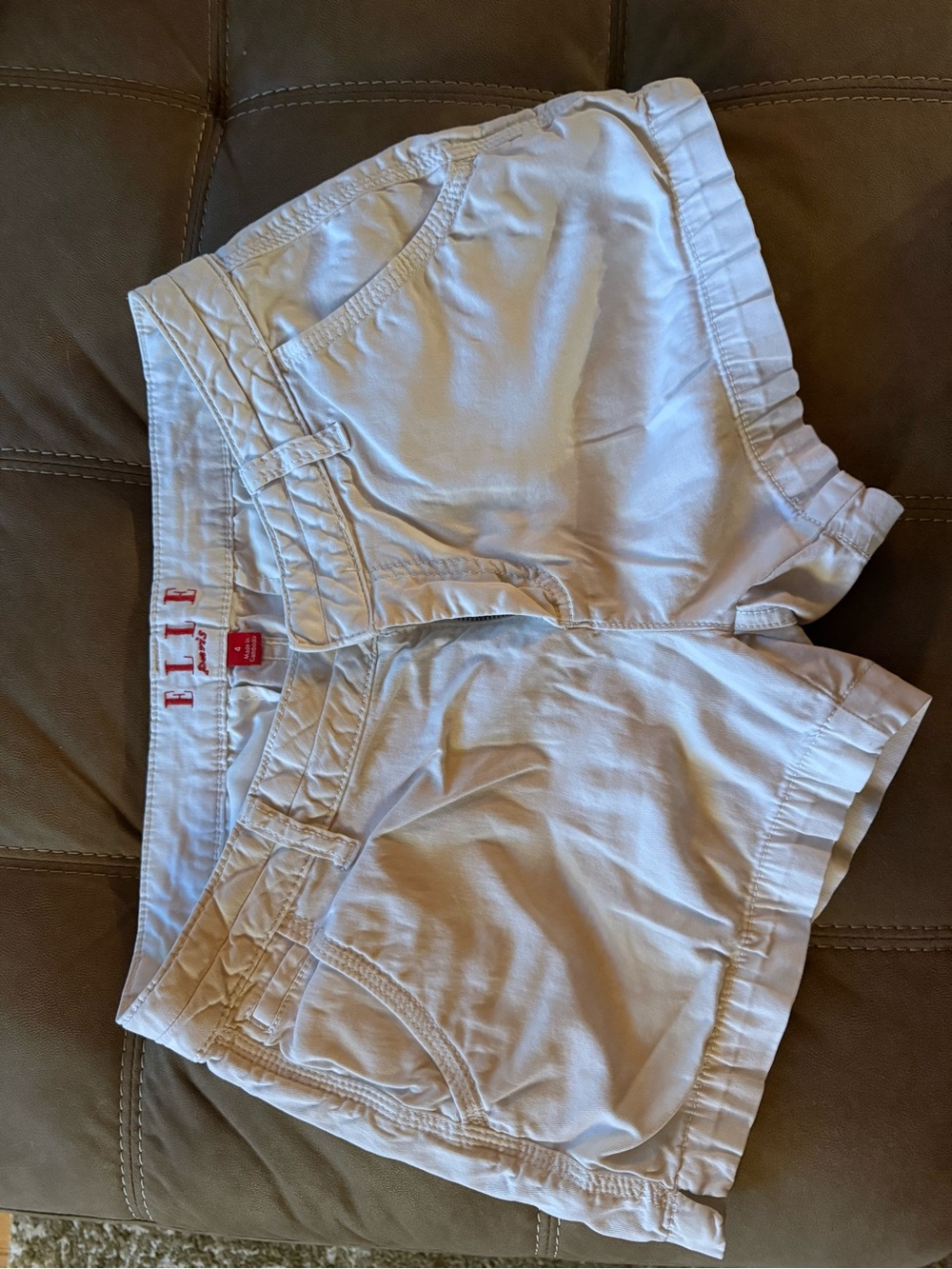 Elle White Women's Cargo Shorts - Casual Summer Staple